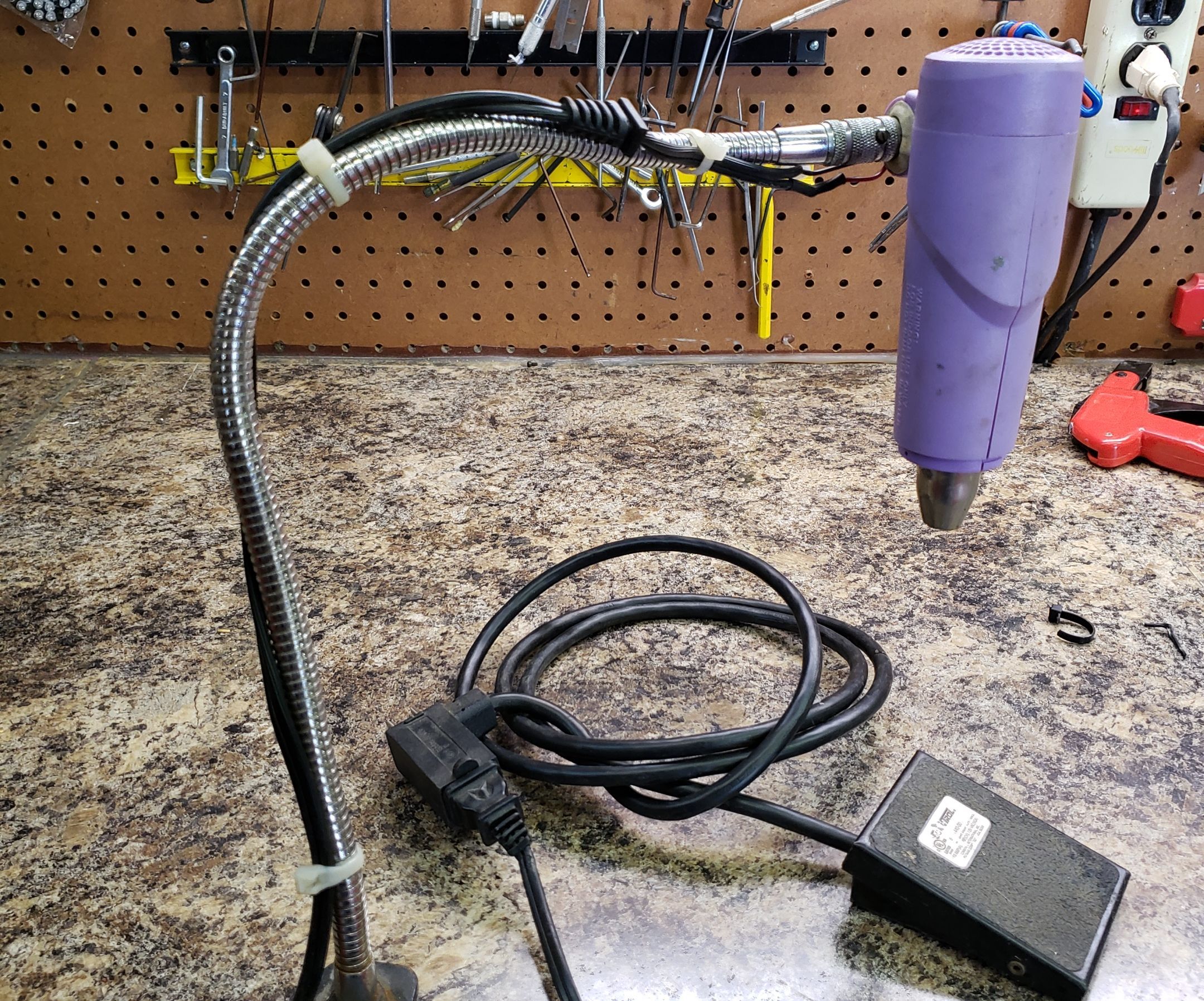 Hands Free Heat Gun for Heat Shrink or Reflow. Recyle!