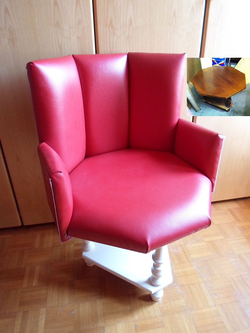 Make an Armchair Out of A...Coffee Table!