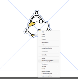 Drag the Second Offset Path Over the Clipped Image and Group Together