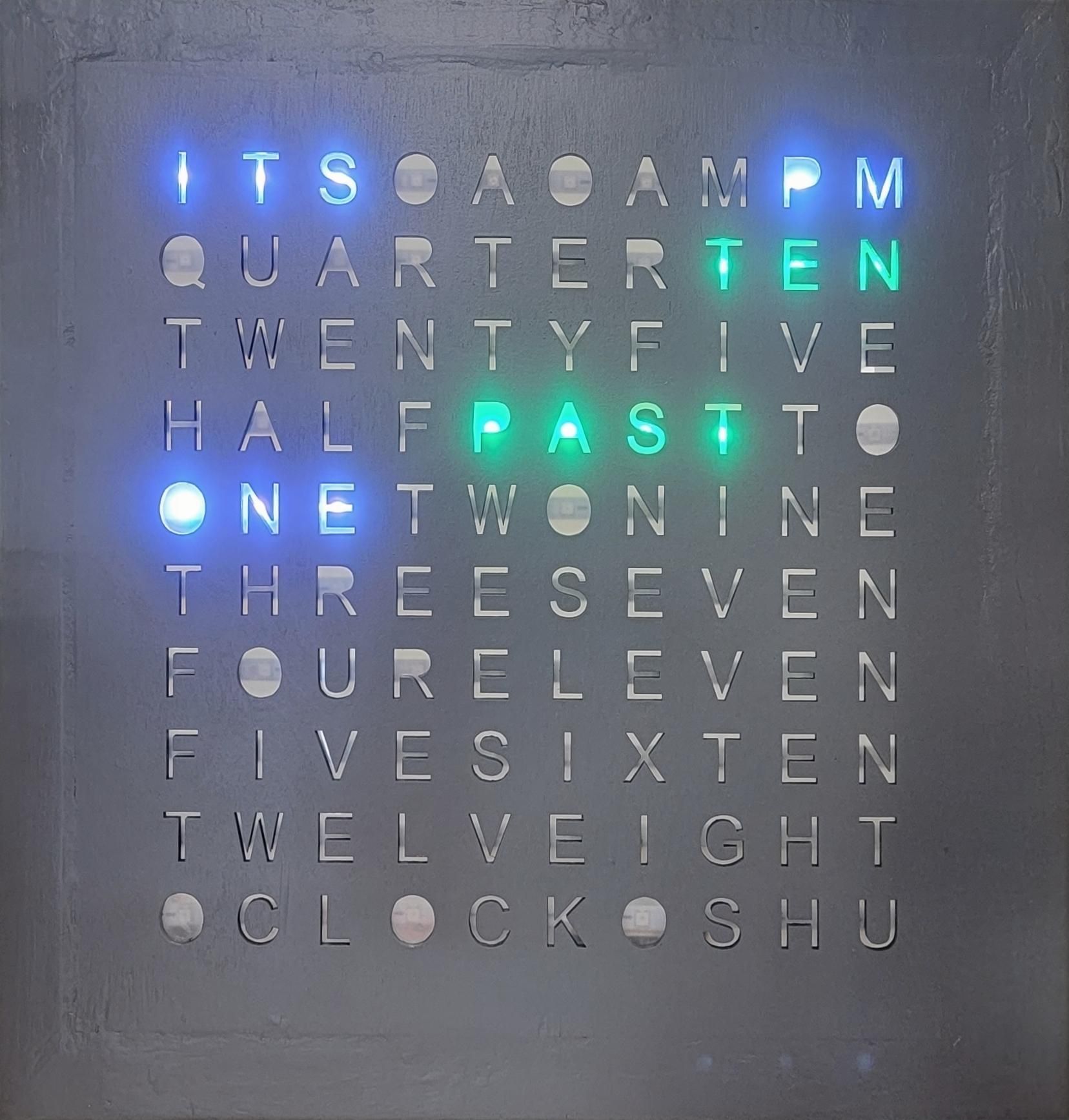 Homemade Word Clock 9 Steps (with Pictures) Instructables