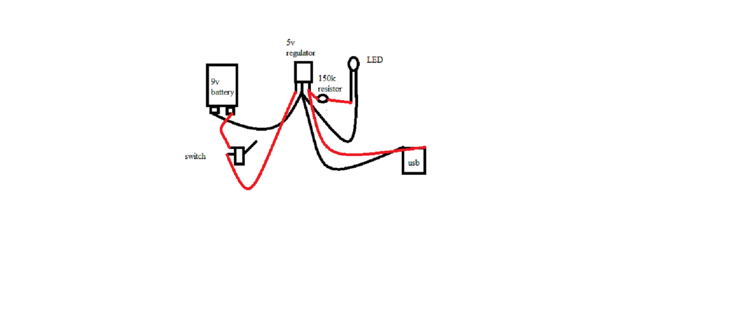 Portable 9v USB Charger