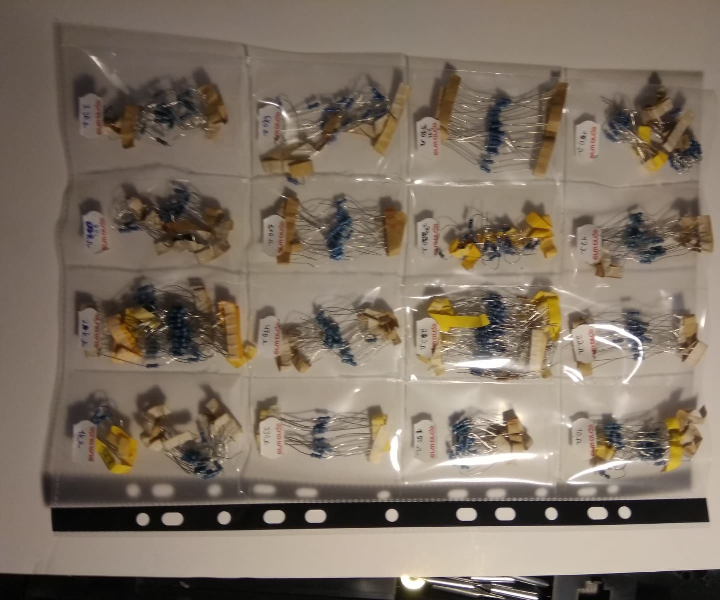 Custom Binder Sheet Organizer for Trading Cards or Small Parts