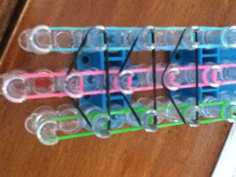 Triple Single Rainbow Loom Steps