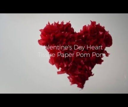 DIY Valentine's Day Pom Pom Heart