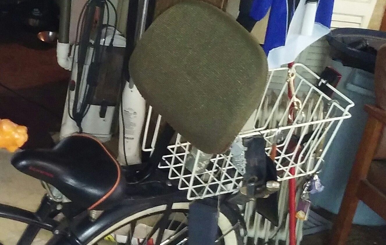 Bicycle Seat Rest From Old Desk Chair