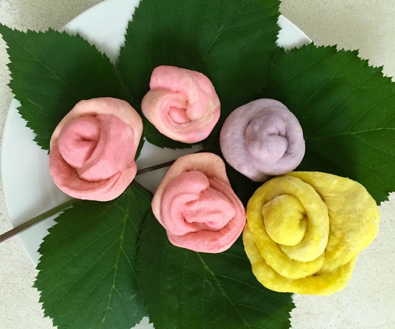 Steamed Bun Roses