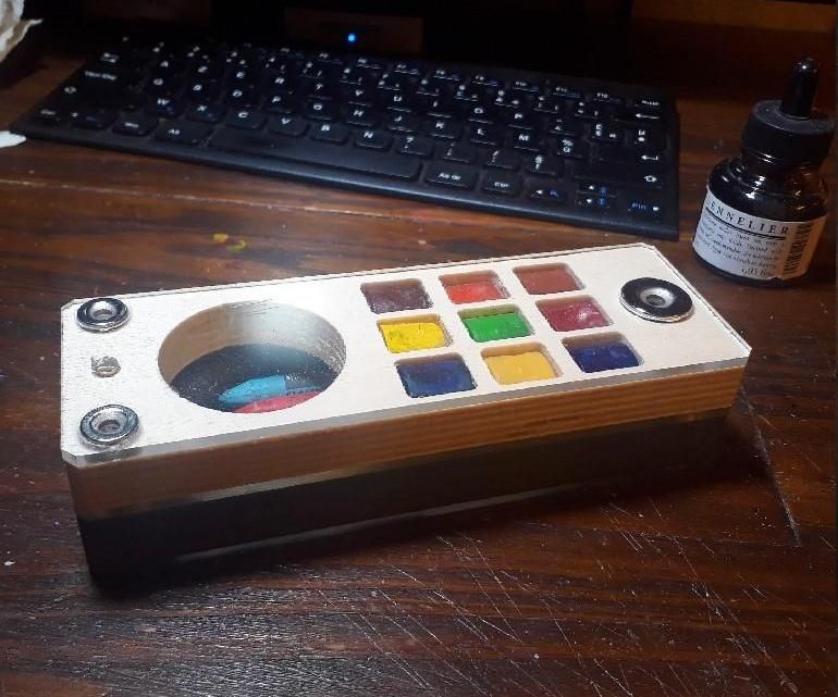 The Magnetic Watercolor Box (Plywood Contest)
