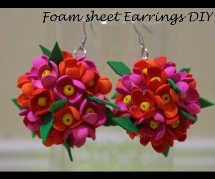 Earrings DIY (using Foam Sheet) Style 2 