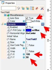 In Visuino Set Components