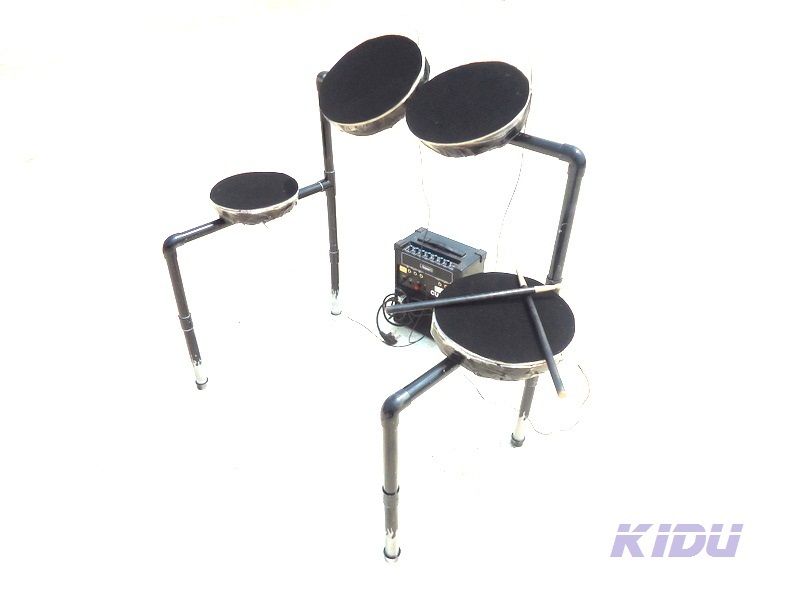 HOW TO MAKE AN ELECTRONIC DRUM.(not a MIDI Sampler)   Aka  KIDU