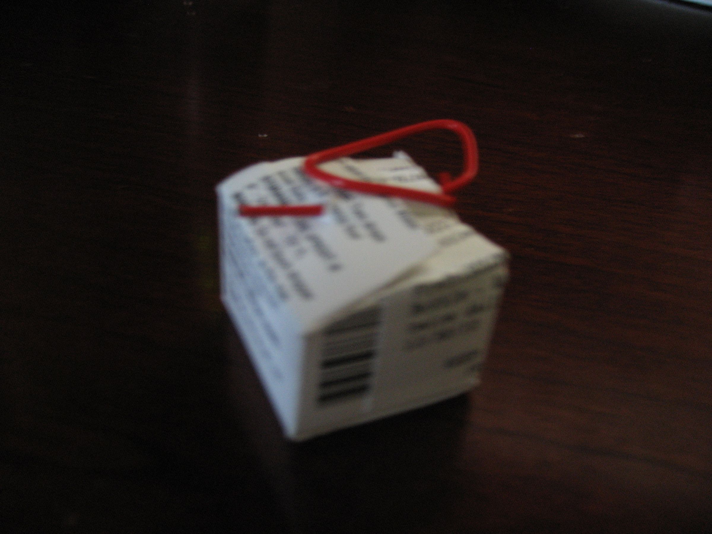 Airsoft-Chinese-Take-Out-Box-That's-The-Size-Of-Your-Thumb..... With a Paperclip.