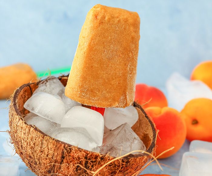 Apricot Coconut Popsicles