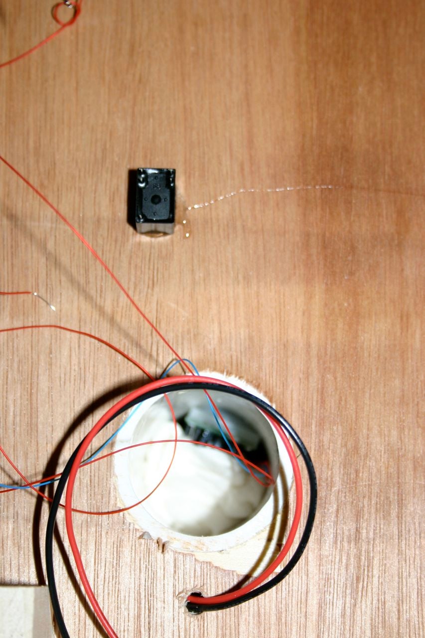 Glue a 5 Volt Dc Relay to the Bottom of the Plywood