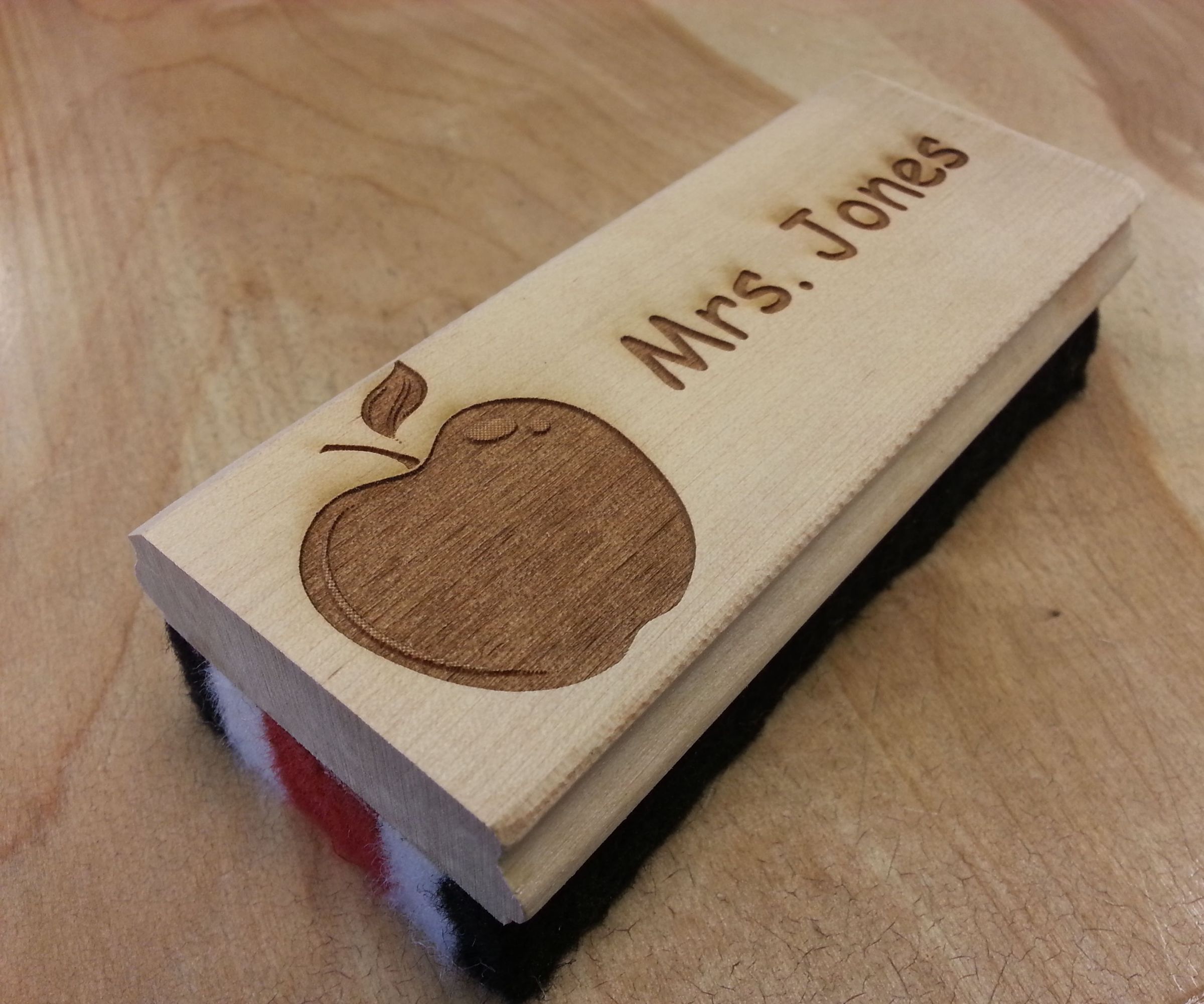 Customized Chalkboard Eraser Gift for a Teacher
