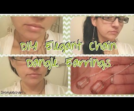 DIY Elegant Chain Dangle Earrings *Taylor Swift BLANK SPACE* Inspired