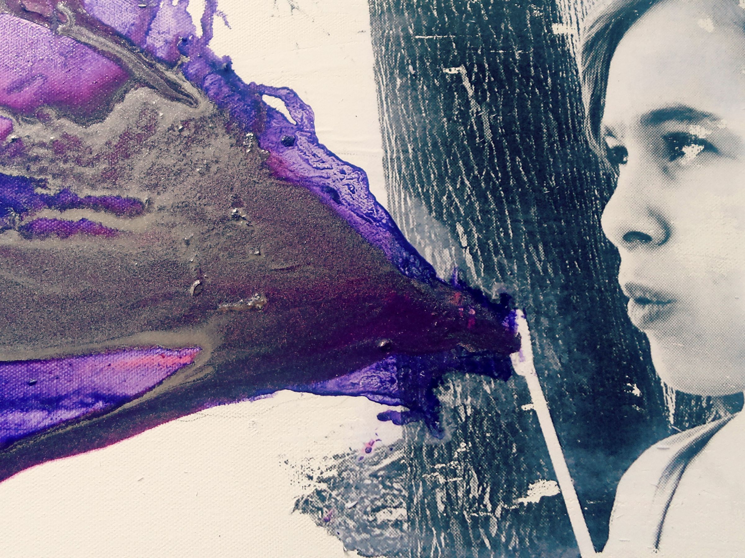 DIY Blowing Purple Crayon Art! Using FIG Purple!