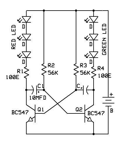 DIY 6 LED Flasher