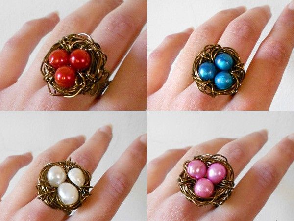 Make Bird Nest Ring for Characteristic Girls