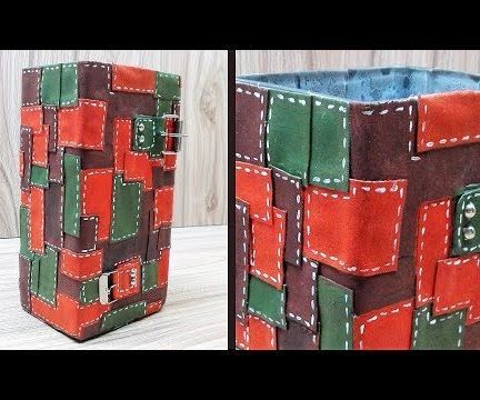 How to Make DIY Vase Look Like Leather Made