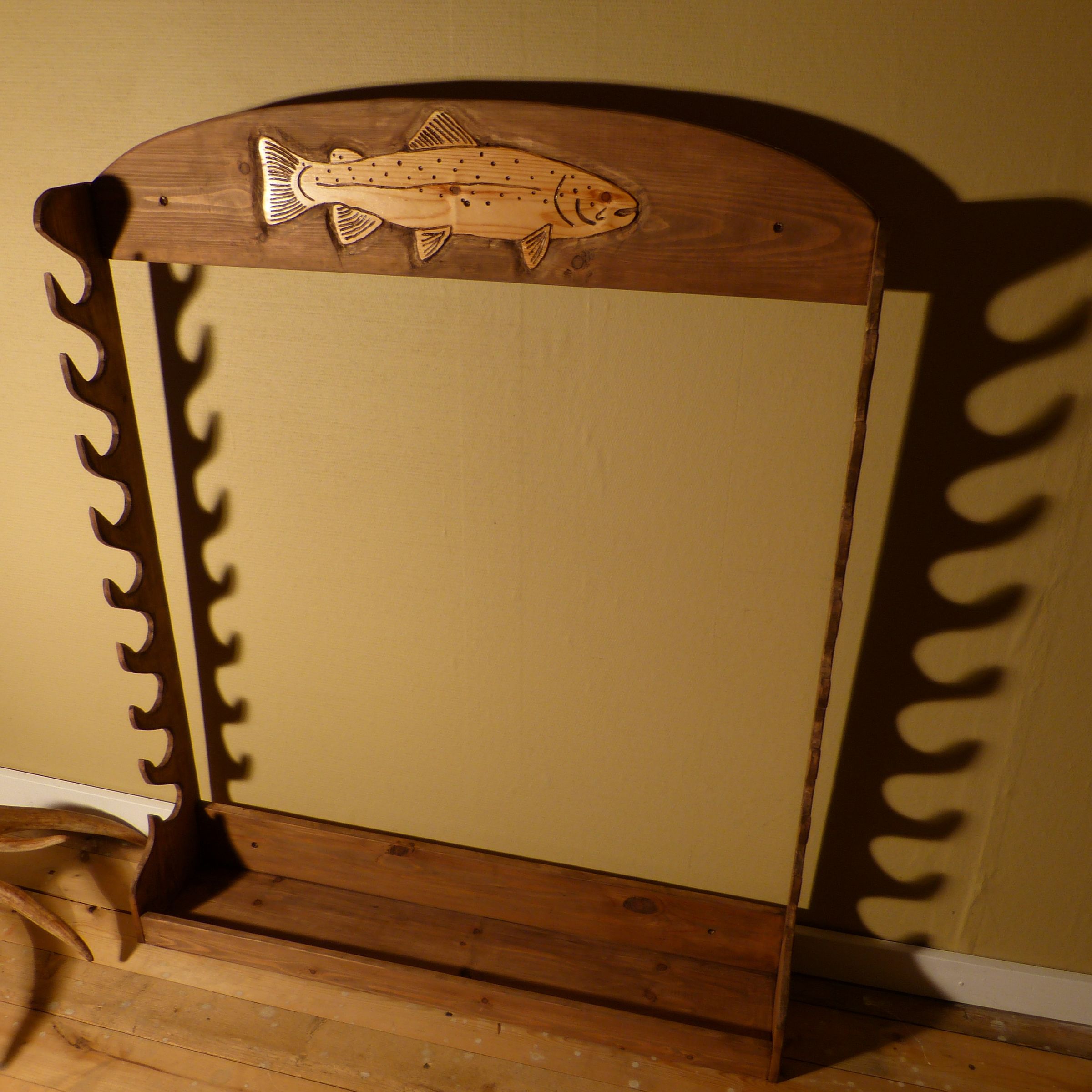 DIY Fishing Rod Storage Rack , Wallmounted : 15 Steps (with Pictures ...