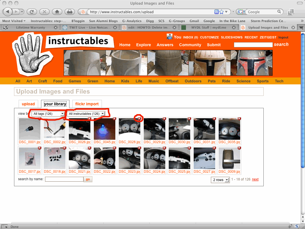 HOWTO: Delete Images From Your Instructables Image Library