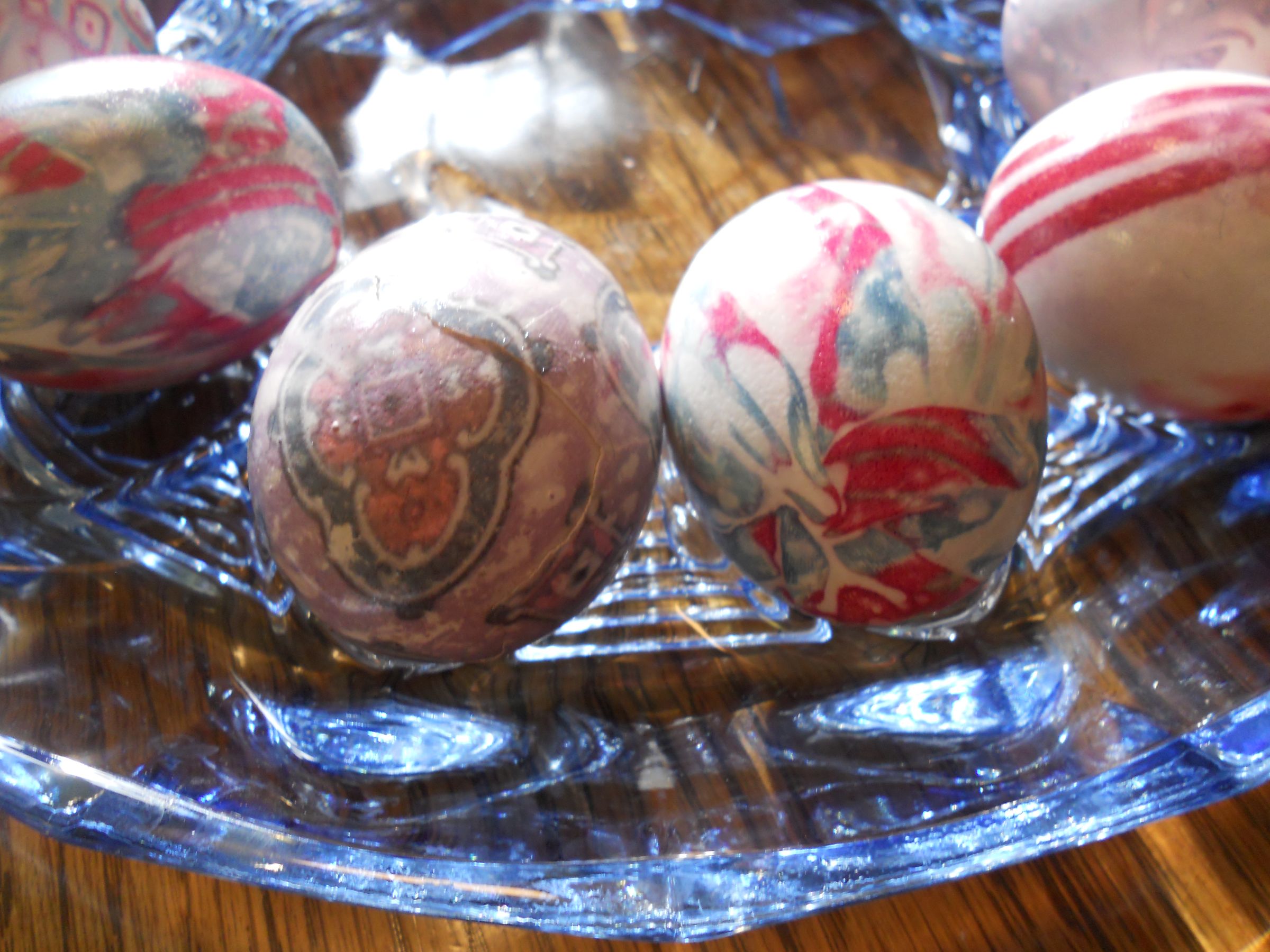 Silk Dyed Eggs, "Tie-Dyed"