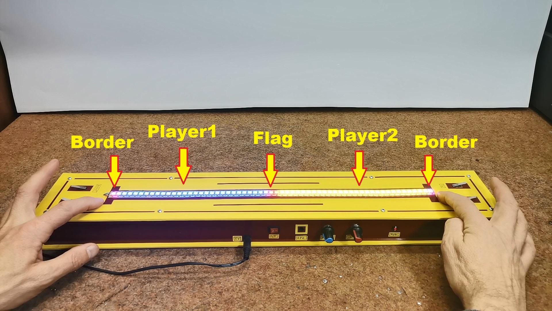 Tug of War Arduino Game on WS2812 Led Strip : 4 Steps - Instructables