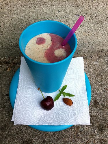 Cherry Almond Verbena Smoothie