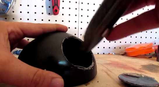 Mask and Cut Hole