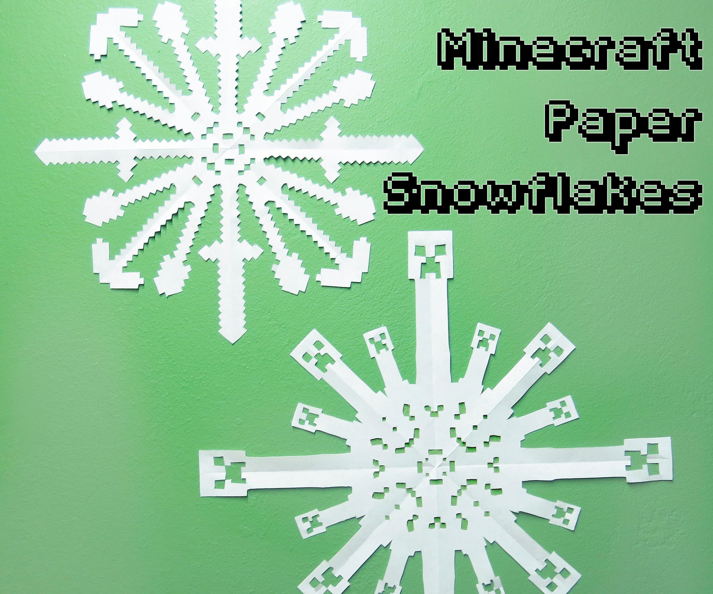 Minecraft Paper Snowflakes