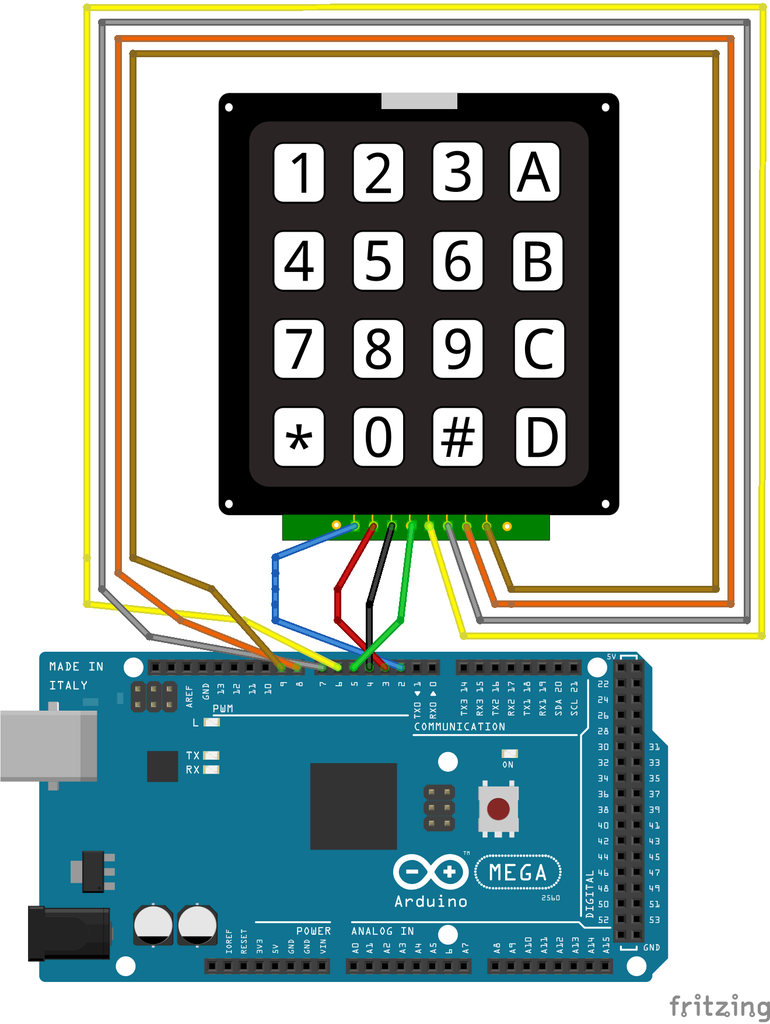 4x4 Keypad With Arduino and Processing : 4 Steps (with Pictures ...