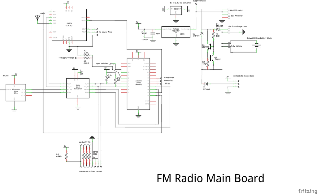 FM Radio With RDS (Radio Text) , BT Control and Charging Base : 5 Steps ...