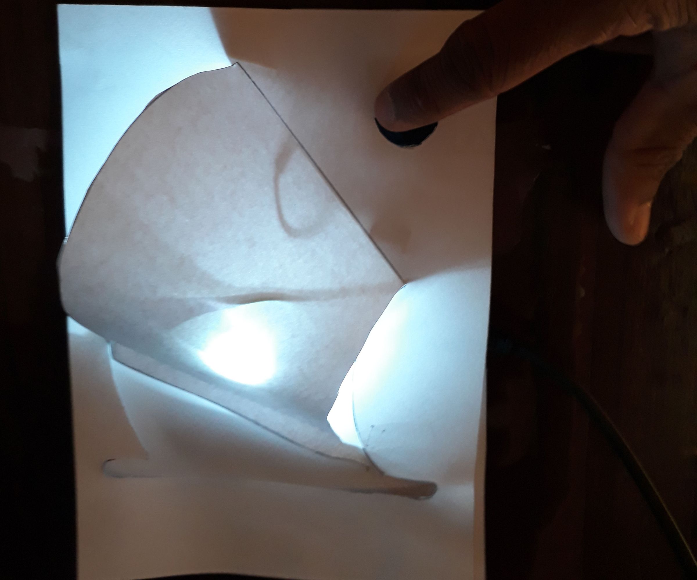 Touch Controlled Light With Paper Lamp Shade