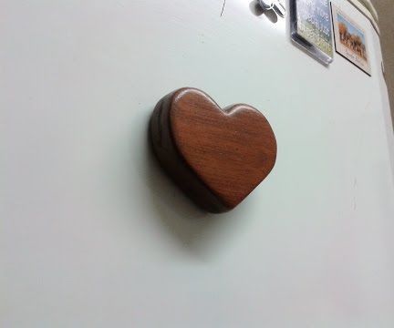How to Make - Wooden Heart Magnet