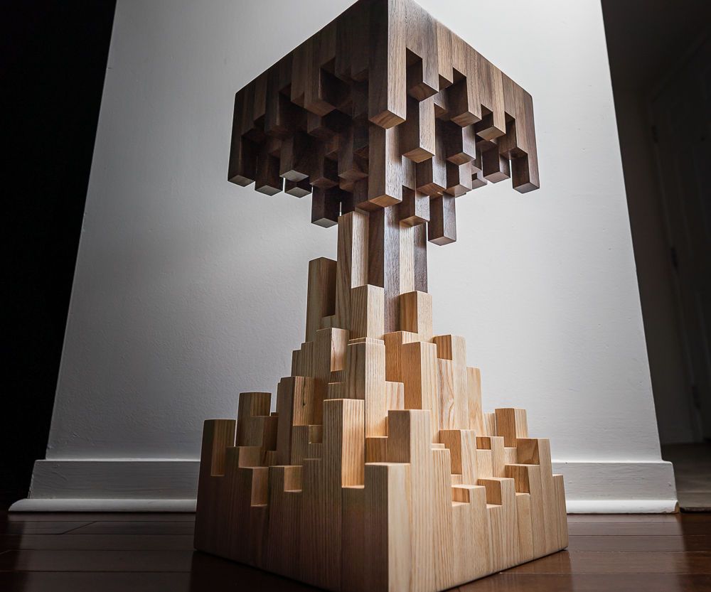 Pixelated End Table
