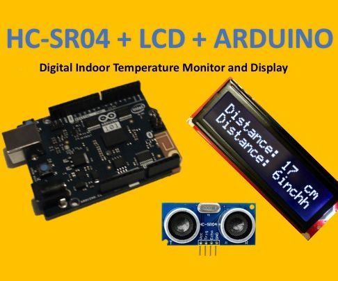 HC-SR04 + LCD + Arduino: Ultrasonic Rangefinder Display 