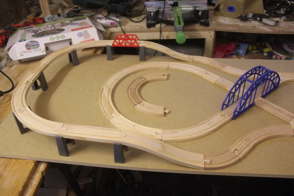 Wood Train Layout Wooden Train Track Layout