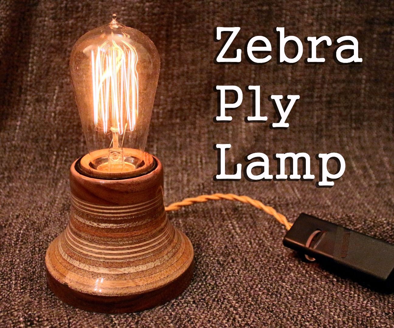 Zebra Ply Lamp