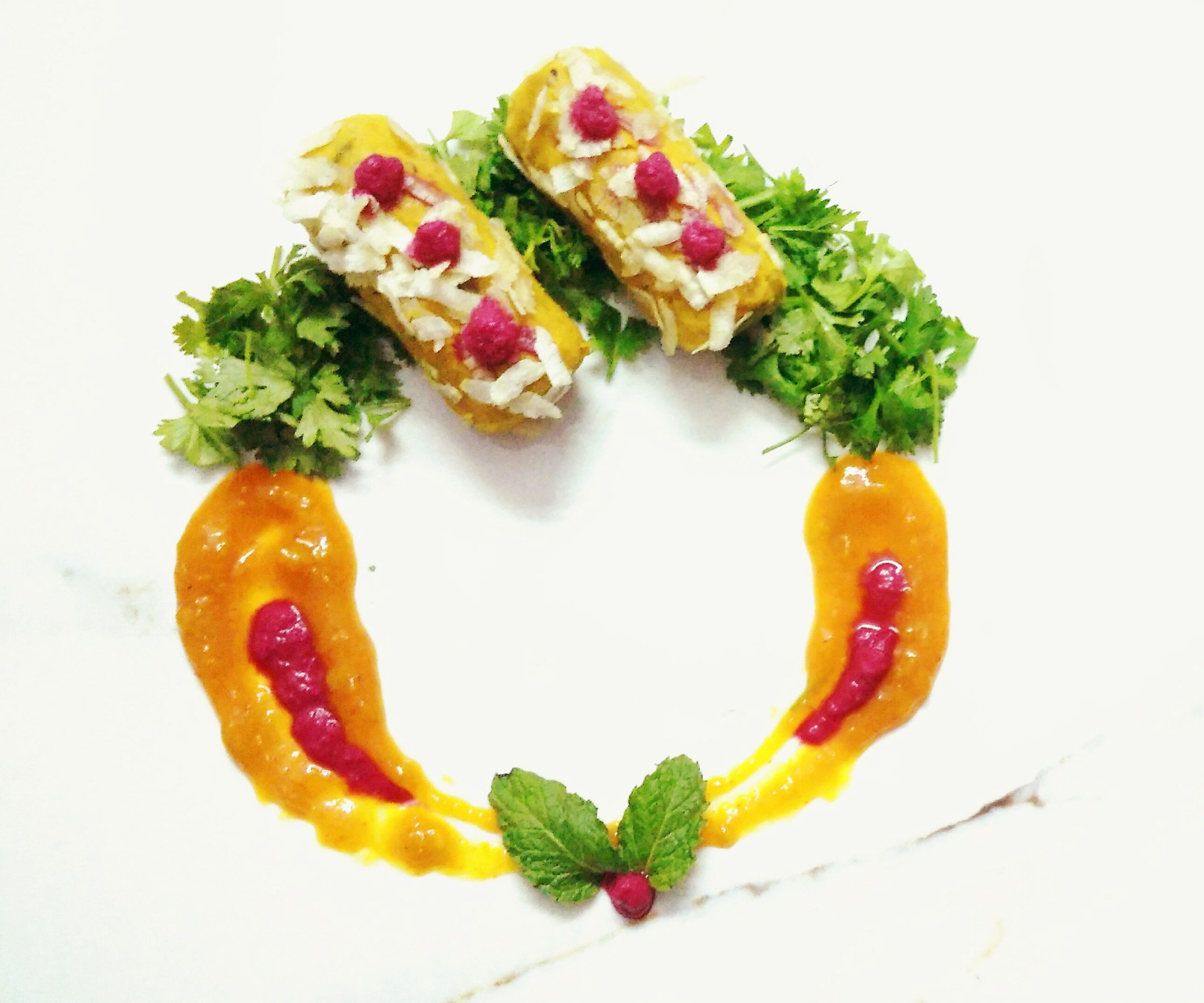 Lentils Raw Mango Roll