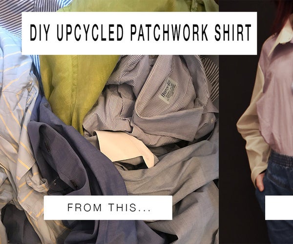 DIY Upcycled Patchwork Shirt