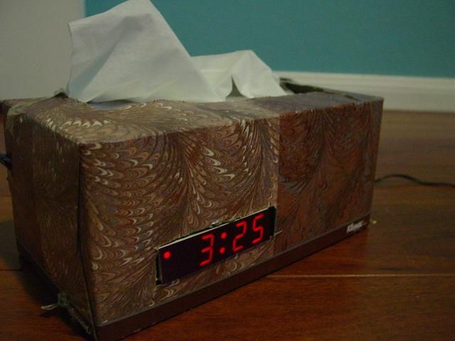 Tissue Box & Digital Clock Mash-Up!