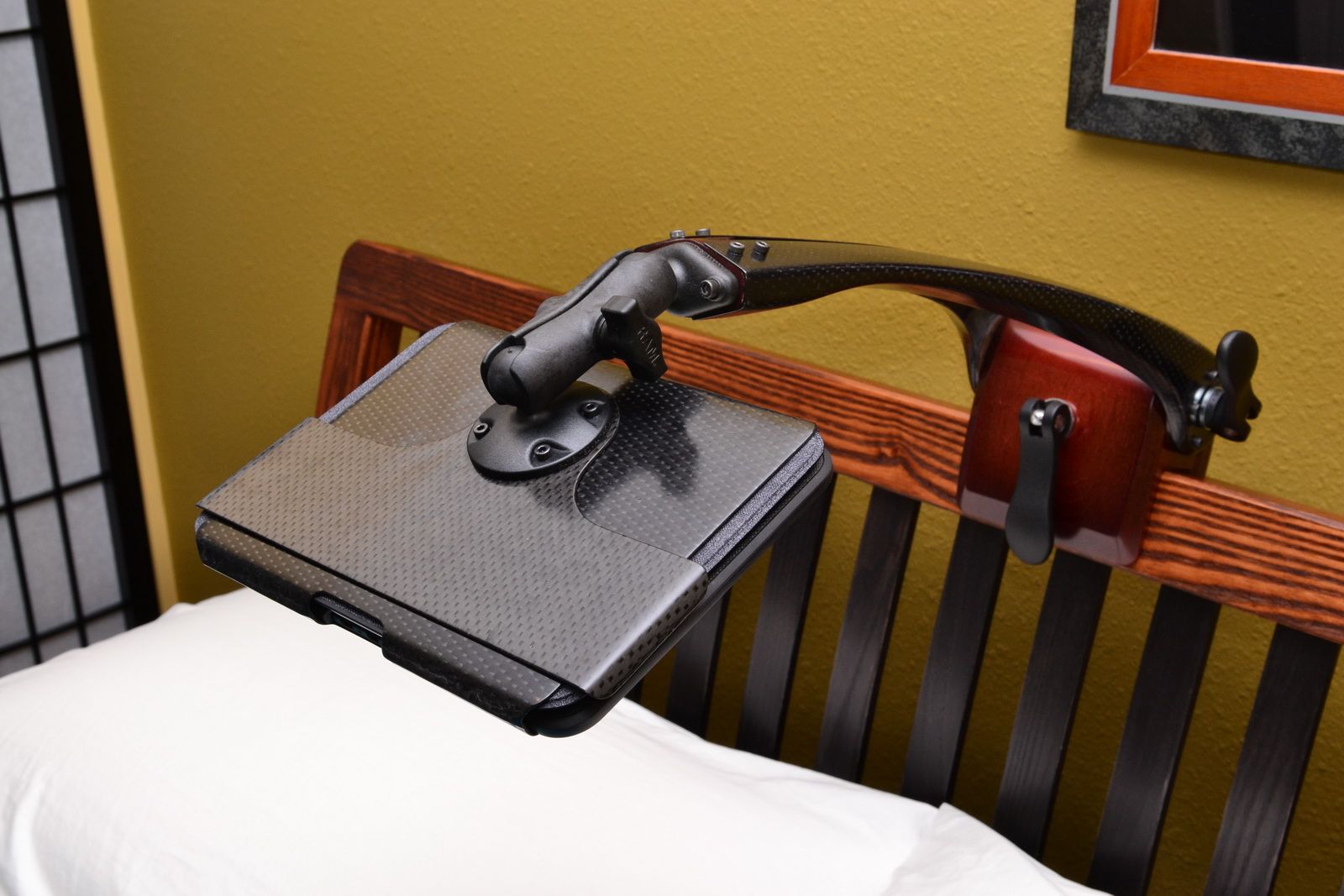 Carbon Fiber Tablet Mount - the Kindle Kradle