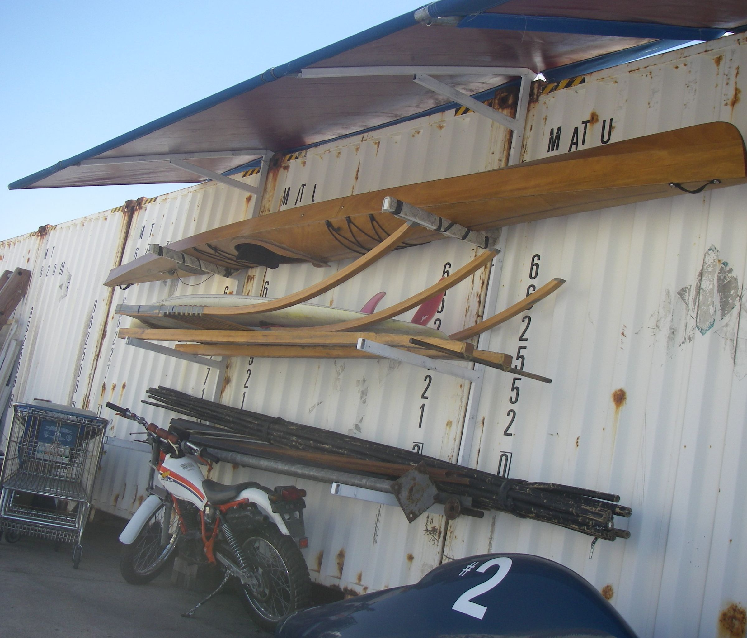 Awning and Storage Rack