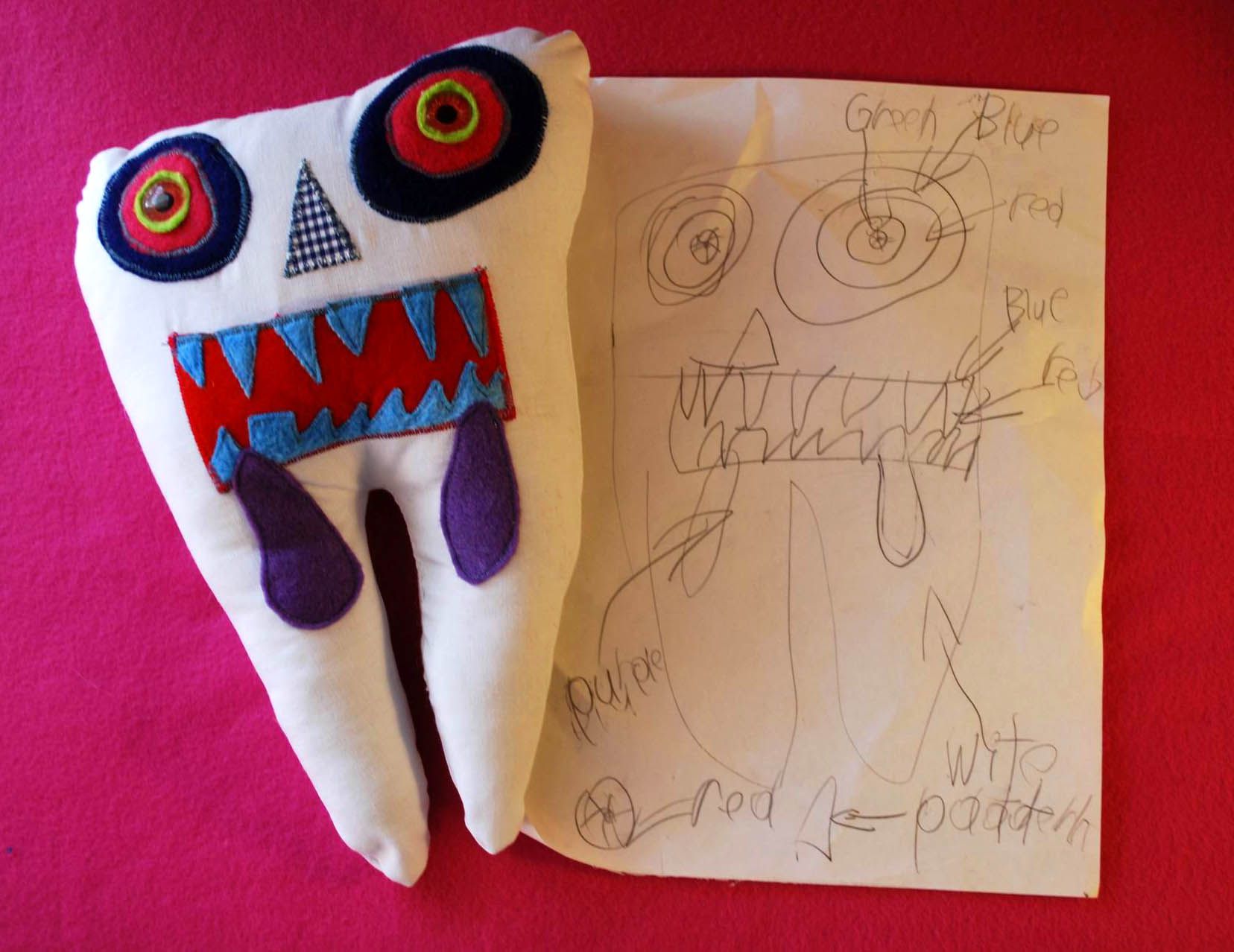 Tooth Monster Pillows