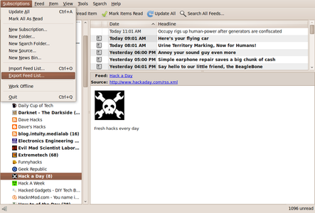 Importing Existing Feeds.