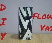 How to Make Flower Vase With PVC Pipe|Easy Vase|Beautiful Vase