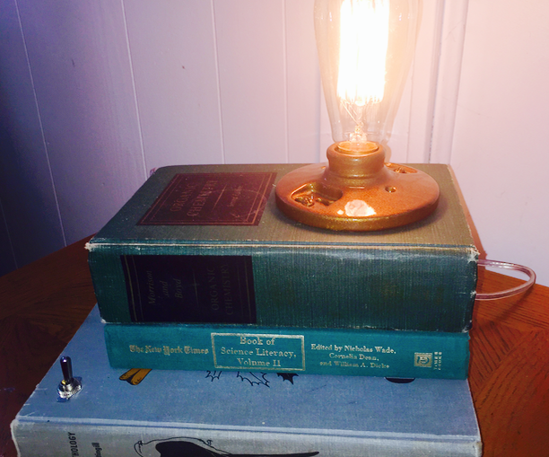 Build a Reading Lamp Out of Books