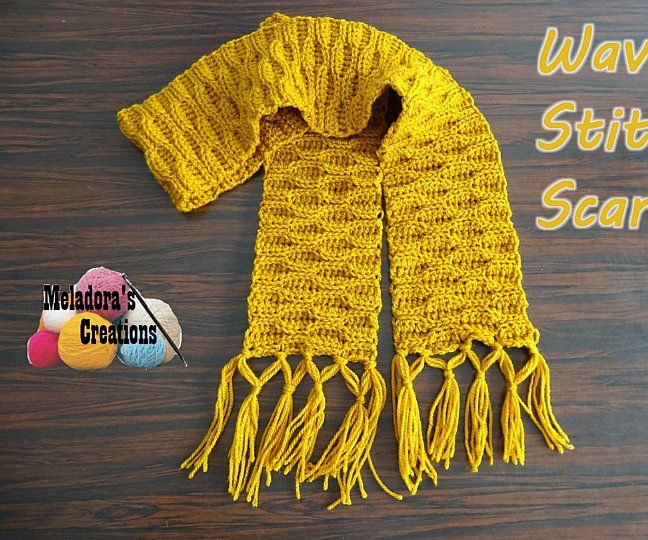 Wave Stitch Scarf – Free Crochet Pattern