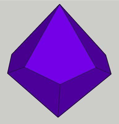 Drawing a Ten Sided Dice or Decaeder in Google SketchUp