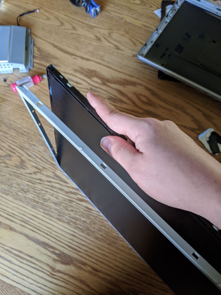 Disassembling the LCD